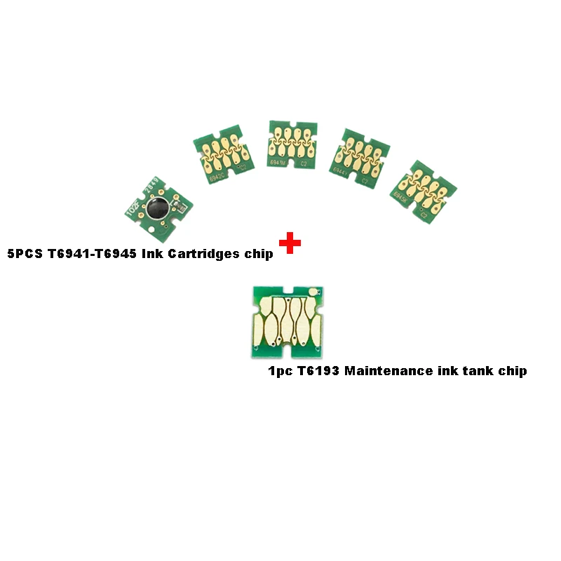 Cissplaza 1 комплект T6941 + 1 шт. T6193 совместимый чип для epson SureColor T3000 T3070 T5070 T7070 T3200 T5200 T7200 T3270 T5270 T7270
Cissplaza 1 комплект T6941 + 1 шт. T6193 совместимый чип для epson SureColor T3000 T3070 T5070 T7070 T3200 T5200 T7200 T3270 T5270 T7270