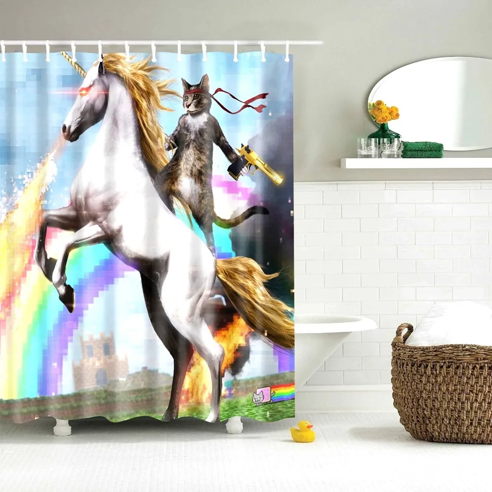 Dafield Cat Shower Curtain Funny Teeth Brushing Fat Made of 100% Polyester Fabric Machine Washable Waterproof Durable With Hook
Dafield Cat Shower Curtain Funny Teeth Brushing Fat Made of 100% Polyester Fabric Machine Washable Waterproof Durable With Hook