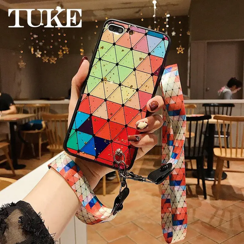 Wrist Strap +Lanyard TPU Back Cover For OPPO K1 R15X A9 F11 A7 A5 A3 A37 A39 A57 A59 A73 F5 A77 A79 A83 A1 lite | Мобильные телефоны