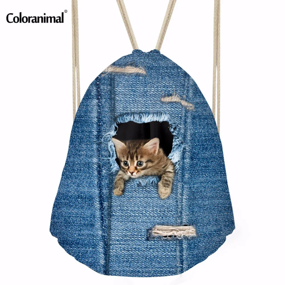 Coloranimal Blue Denim Cat Dog Print Small Backpack Women Mochila Cute Travel Softback Men Drawstring Bag Kids Boys School Bags
Coloranimal Blue Denim Cat Dog Print Small Backpack Women Mochila Cute Travel Softback Men Drawstring Bag Kids Boys School Bags