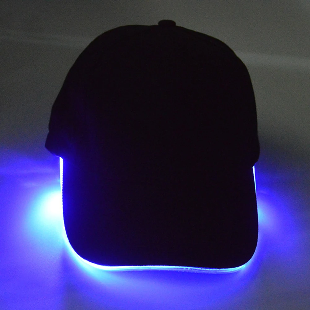 Ультра яркий светодиодный светильник унисекс для улицы 3 режима светящаяся шляпа