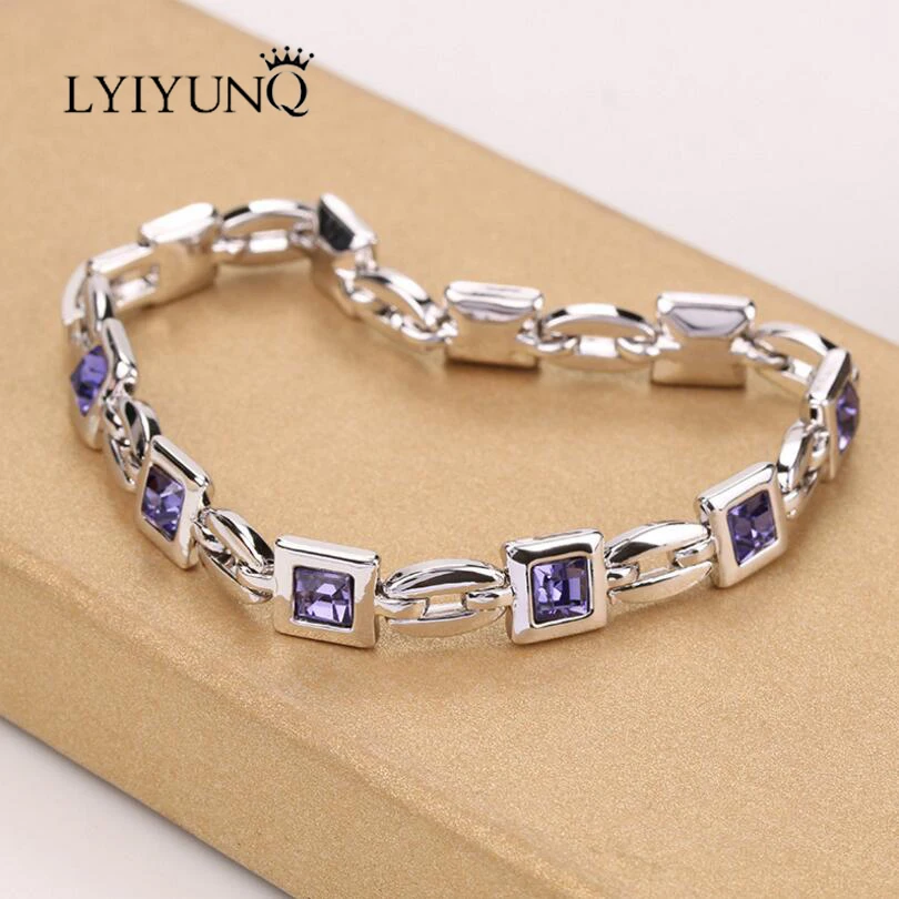LYIYUNQ Geometric Bracelets & Bangles For Women Fashion Romantic Square Crystal Charm Bracelet Trendy Rhinestone Wedding Jewelry
LYIYUNQ Geometric Bracelets & Bangles For Women Fashion Romantic Square Crystal Charm Bracelet Trendy Rhinestone Wedding Jewelry