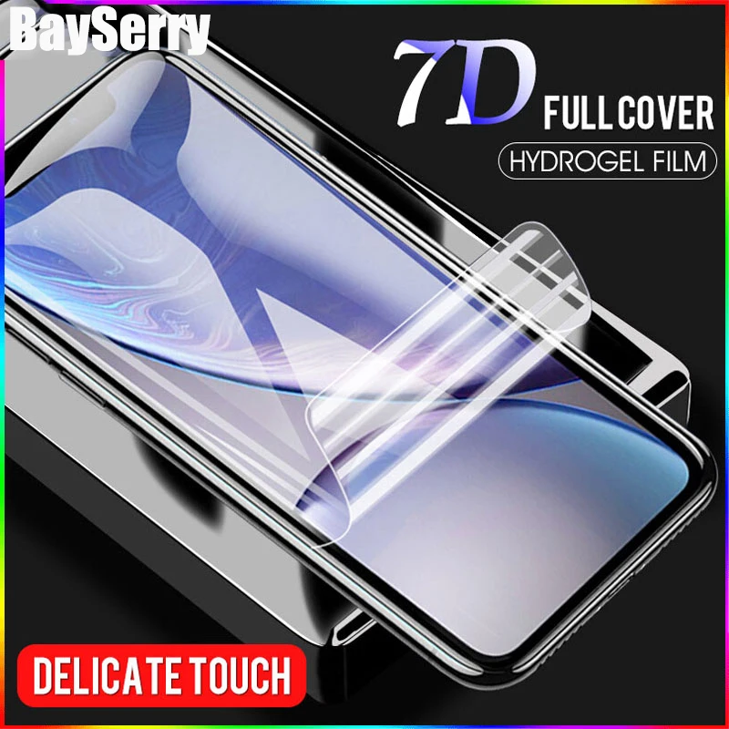 Новая 6D мягкая Гидрогелевая Защитная пленка для iPhone XS Max XR X 8 7 Plus 6 6S Plus|Защитные