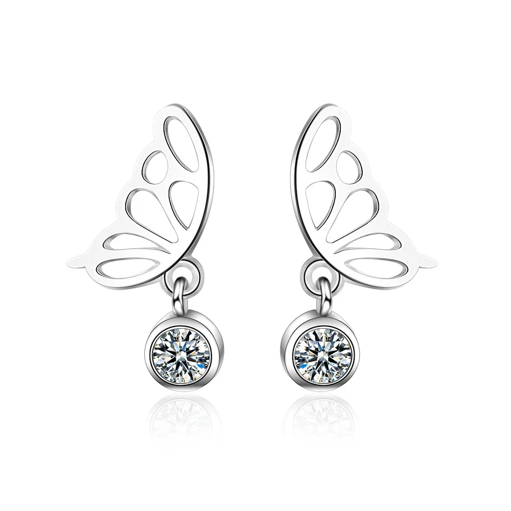 New Butterfly Zircon Tassel Earrings 925 Sterling Silver Earrings For Women oorbellen pendientes Gift Drop Shipping
New Butterfly Zircon Tassel Earrings 925 Sterling Silver Earrings For Women oorbellen pendientes Gift Drop Shipping