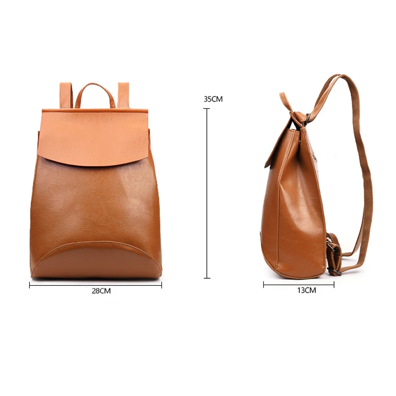 HJPHOEBAG 2018 new women backpacks High quality solid cover school bags for teenagers Ladies PU leather sac a dos XB-811 | Багаж и сумки