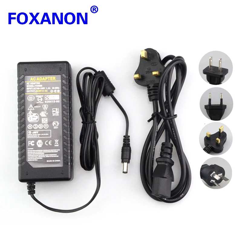 DC 5V 1A 2A 3A 5A 6A 7A 8A DC Size 5.5*2.5mm Switch Power Supply Adapter Transformer 110V -240V To DC5V For LED Strip USB HUB
DC 5V 1A 2A 3A 5A 6A 7A 8A DC Size 5.5*2.5mm Switch Power Supply Adapter Transformer 110V -240V To DC5V For LED Strip USB HUB