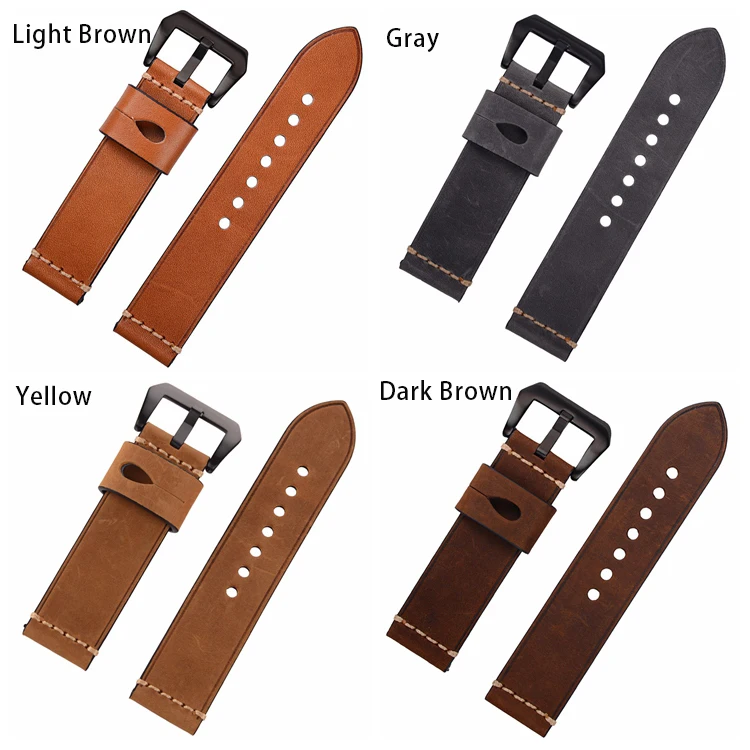 EACHE 20 22 24 Watch Band Straps 100% Crazy Horse Genuine Leather men Watchband Fit for s3 &Pepple men watch
EACHE 20 22 24 Watch Band Straps 100% Crazy Horse Genuine Leather men Watchband Fit for s3 &Pepple men watch