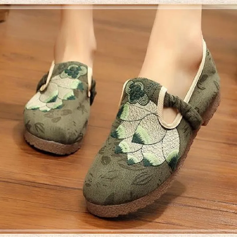 Cresfimix zapatos de mujer women comfortable green floral slip on flat platform shoes lady leisure anti skid hemp shoes a2181
Cresfimix zapatos de mujer women comfortable green floral slip on flat platform shoes lady leisure anti skid hemp shoes a2181