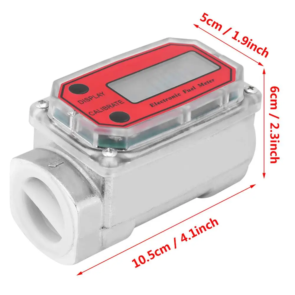 ANENG Red/ Blue 15-120L / Min Mini Digital Turbine Flowmeter 1inch NPT Diesel Fuel Flow Meter
ANENG Red/ Blue 15-120L / Min Mini Digital Turbine Flowmeter 1inch NPT Diesel Fuel Flow Meter