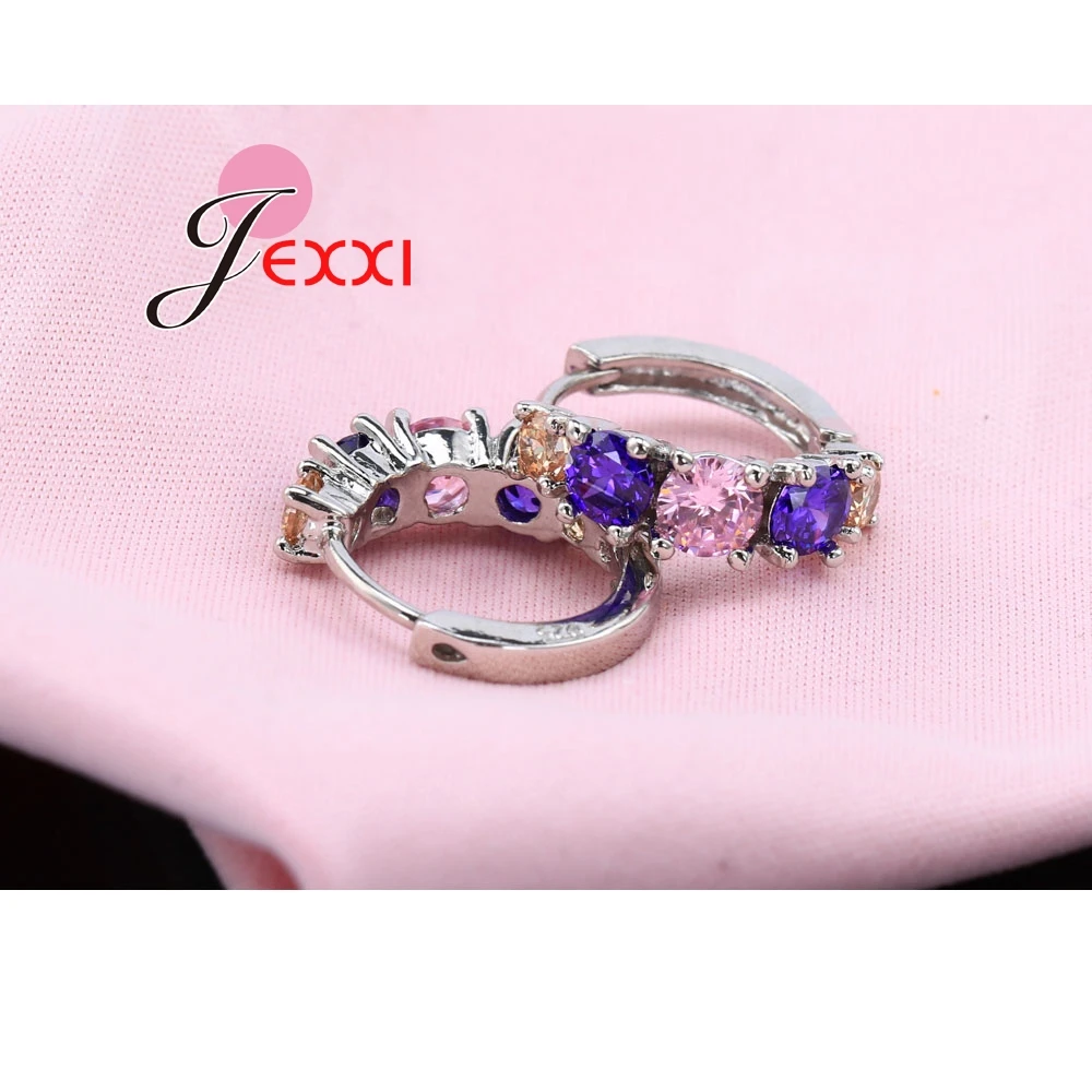 Hot Sale Colorful Jewelry Hoop Earrings For Party Wedding 925 Sterling Silver AAA Cubic Zirconia Stone Earring for Female
Hot Sale Colorful Jewelry Hoop Earrings For Party Wedding 925 Sterling Silver AAA Cubic Zirconia Stone Earring for Female