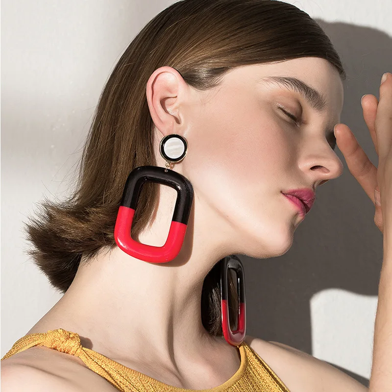 2019 Summer New Acrylic Earrings For Women Trend Exaggerated Big Earrings Temperament High-end Earrings Jewelry
2019 Summer New Acrylic Earrings For Women Trend Exaggerated Big Earrings Temperament High-end Earrings Jewelry