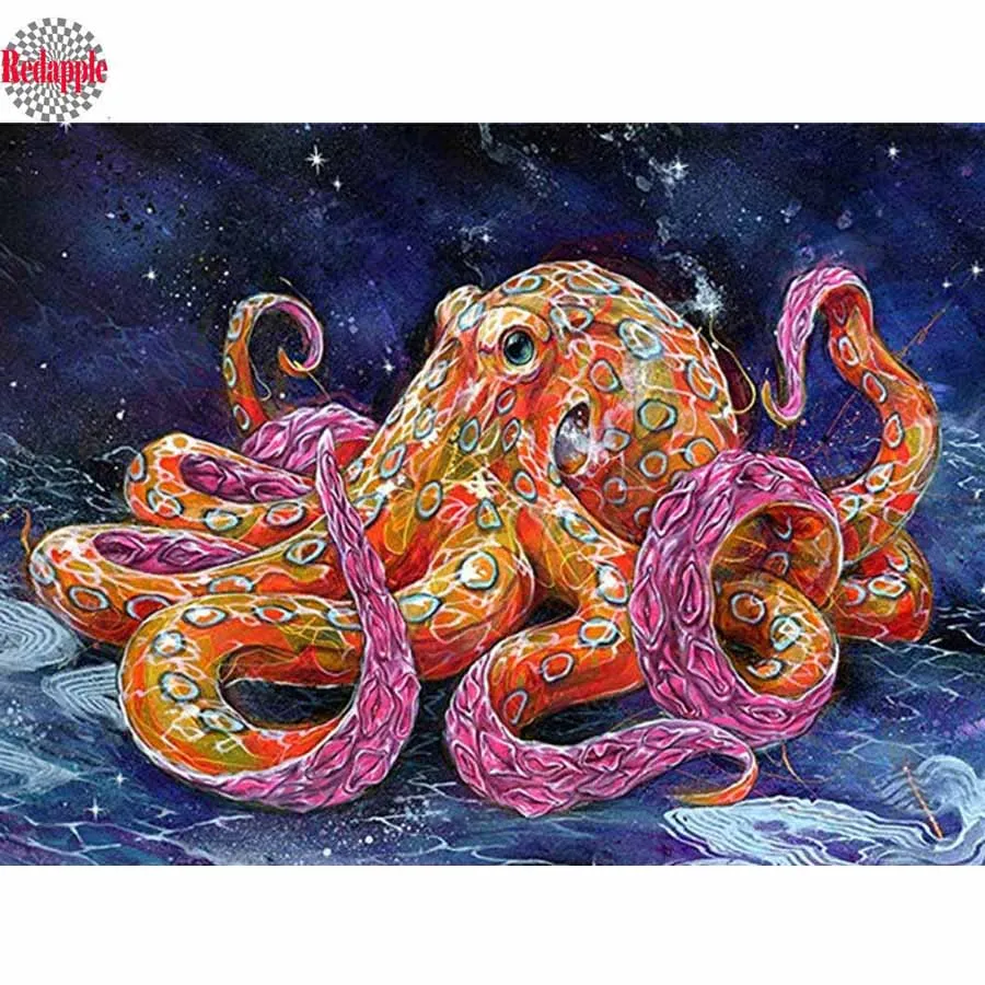 5D Diamond embroidery octopus picture crystal diamond mosaic decor diy diamond painting cross stitch full square round drill art
5D Diamond embroidery octopus picture crystal diamond mosaic decor diy diamond painting cross stitch full square round drill art