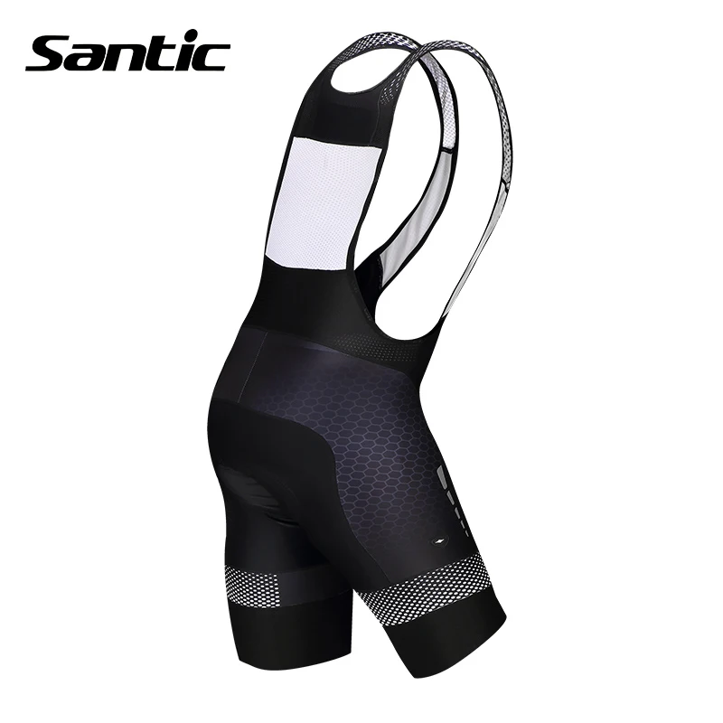 Santic Велоспорт Нагрудник Шорты 4D Мягкий Анти-пот Быстро Сухой Велосипед Bib Дышащий