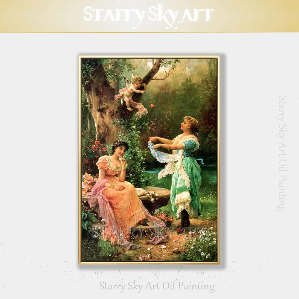 Pure Hand-painted High Quality Classical Wall Art Ladies and Kid Playing Oil Painting on Canvas Europe Portraits Oil Painting
Pure Hand-painted High Quality Classical Wall Art Ladies and Kid Playing Oil Painting on Canvas Europe Portraits Oil Painting