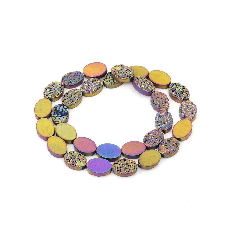 10colors 8/10mm Natural stone Matt Hematite beads Oval shape Druzy Beads for DIY Necklace Bracelet Jewelry Making Accessories
10colors 8/10mm Natural stone Matt Hematite beads Oval shape Druzy Beads for DIY Necklace Bracelet Jewelry Making Accessories