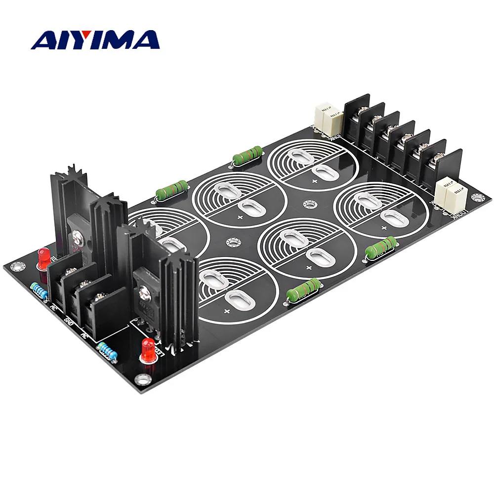 

AIYIMA Rectifier Filter Power Supply PCB Board 120A Schottky 40MM Capacitance Rectification Amplifier DIY