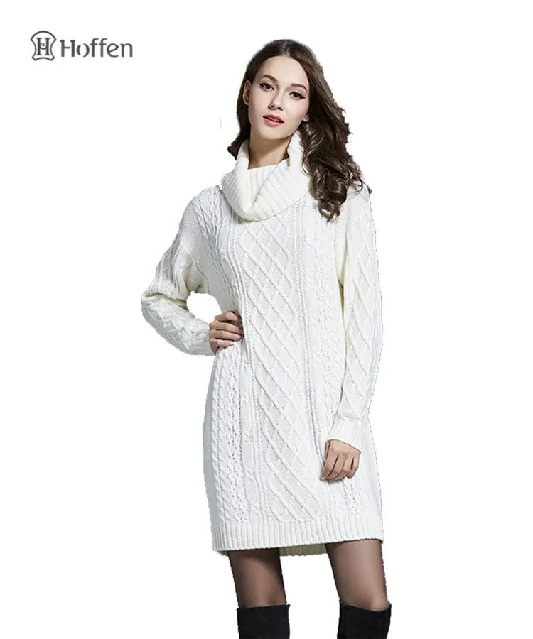 Hoffen 2017 New Fashion Womens Long Sweater Winter Thick Warm Sweater Dress Solid Casual Knitted Turtleneck Pullover mujer WS16
Hoffen 2017 New Fashion Womens Long Sweater Winter Thick Warm Sweater Dress Solid Casual Knitted Turtleneck Pullover mujer WS16