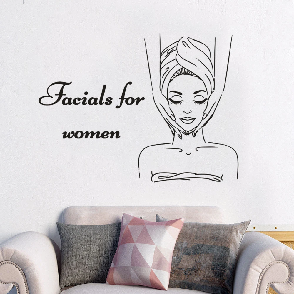 Skin Care Center Wall Decals Facials For Women Logo Wall Stickers Spa Beauty Salon Decor Body Massage Gilrs Wall Art Sticker N17
Skin Care Center Wall Decals Facials For Women Logo Wall Stickers Spa Beauty Salon Decor Body Massage Gilrs Wall Art Sticker N17