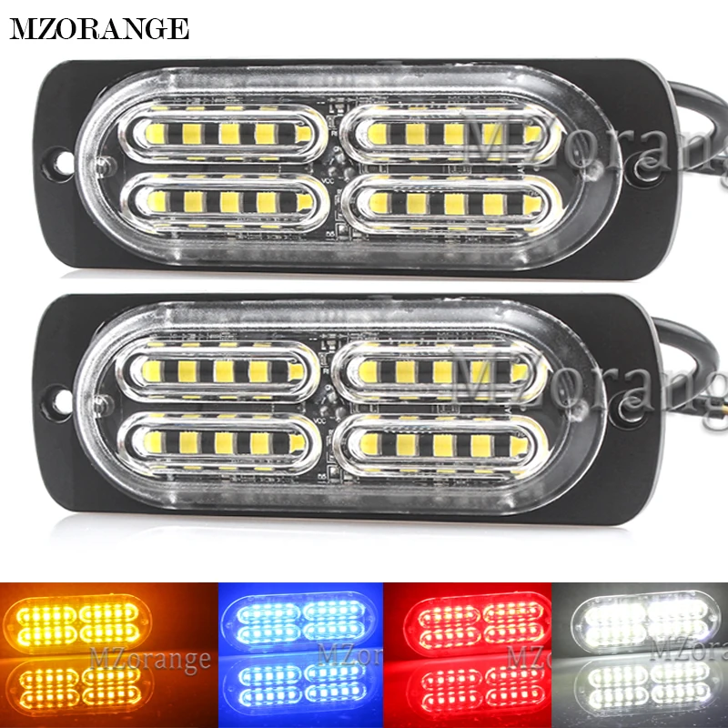 MZORANGE Ultra-thin Emergency Side Strobe Warning Flashing Light High Power Waterproof 12V-24V 20 LED Car Truck Motorcycle
MZORANGE Ultra-thin Emergency Side Strobe Warning Flashing Light High Power Waterproof 12V-24V 20 LED Car Truck Motorcycle