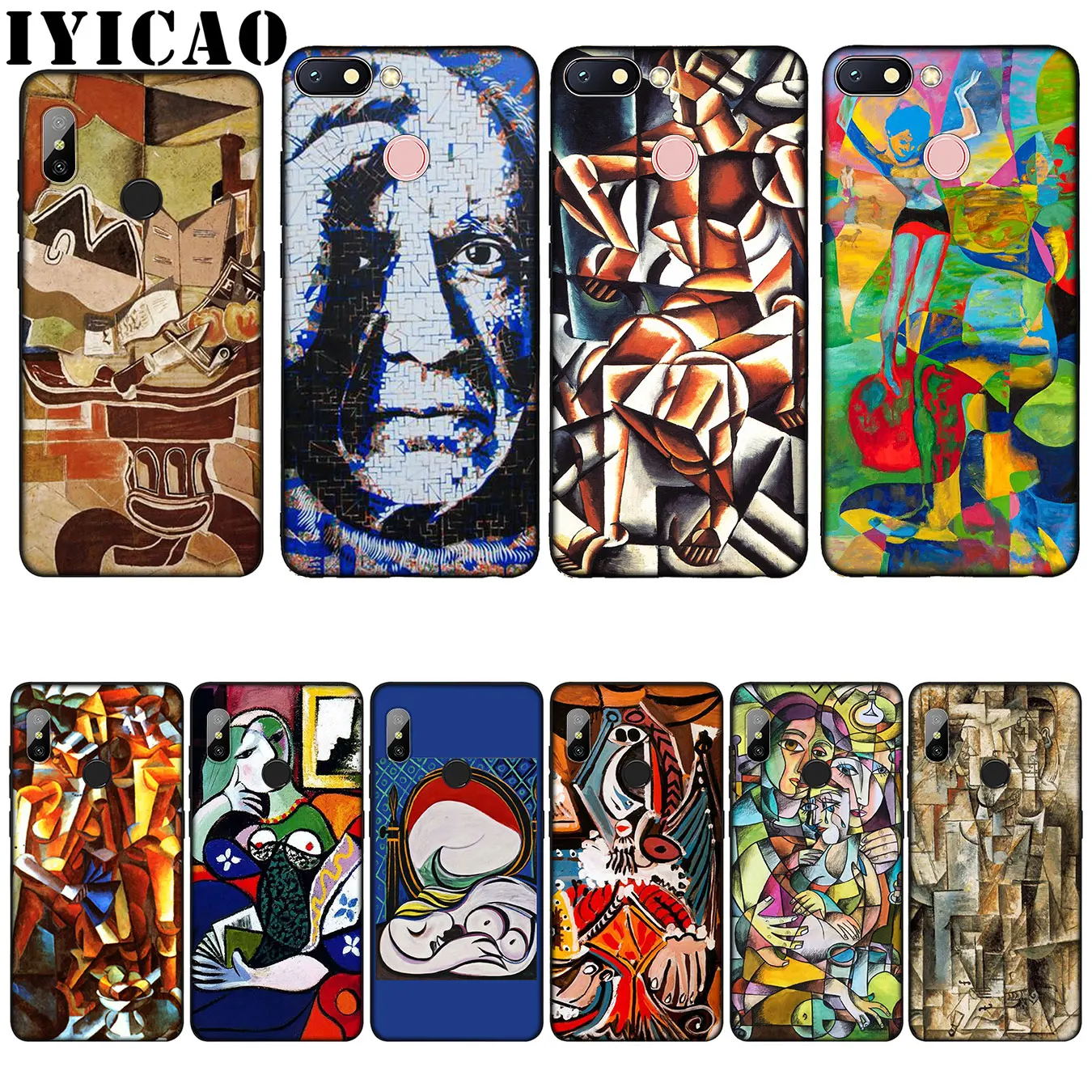IYICAO Pablo Picasso силиконовый мягкий чехол для Xiaomi Redmi 6A 5A Note 8 7 4 4X 5 Plus 6 Pro черный из