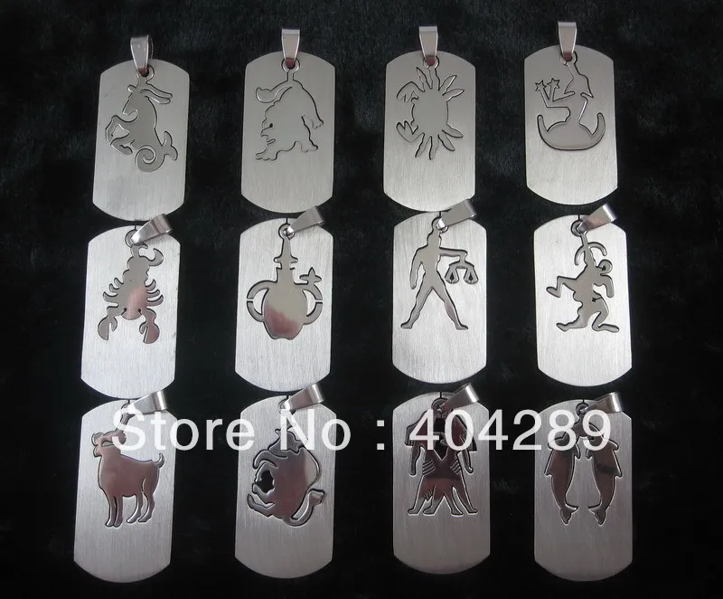 New Wholesale 12pcs Men's Women Constellation Stainless Steel Pendant Necklace Jewelry,Free Shipping
New Wholesale 12pcs Men's Women Constellation Stainless Steel Pendant Necklace Jewelry,Free Shipping