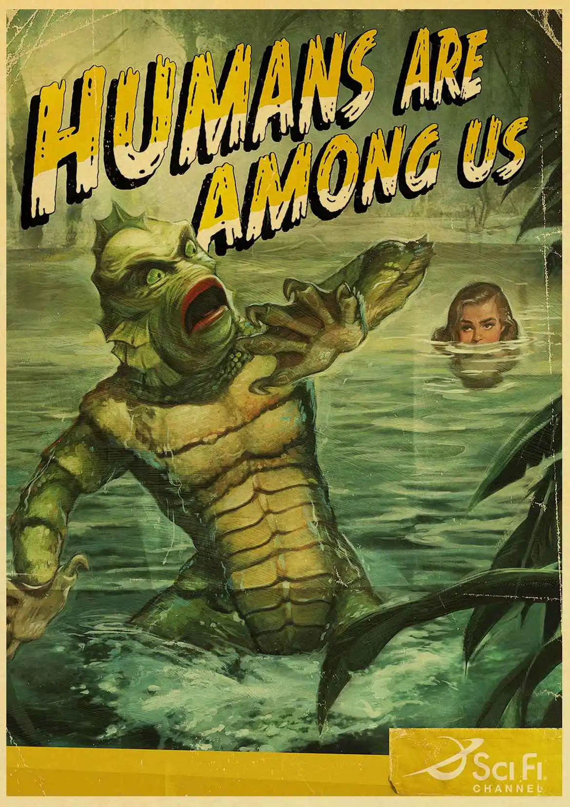 Американский ужас фильма существо из Черной лагуны Ретро плакаты хорошего