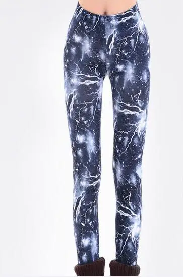 120pcs/lot new women fashion lightning print legging/universe starry legging paint | Женская одежда