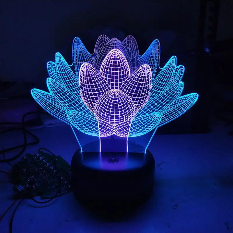 Lotus flower 3d Visual Night desk Light 7 Color Touch Charging 3d Table Lamps Christmas children's birthday gift wholesale
Lotus flower 3d Visual Night desk Light 7 Color Touch Charging 3d Table Lamps Christmas children's birthday gift wholesale