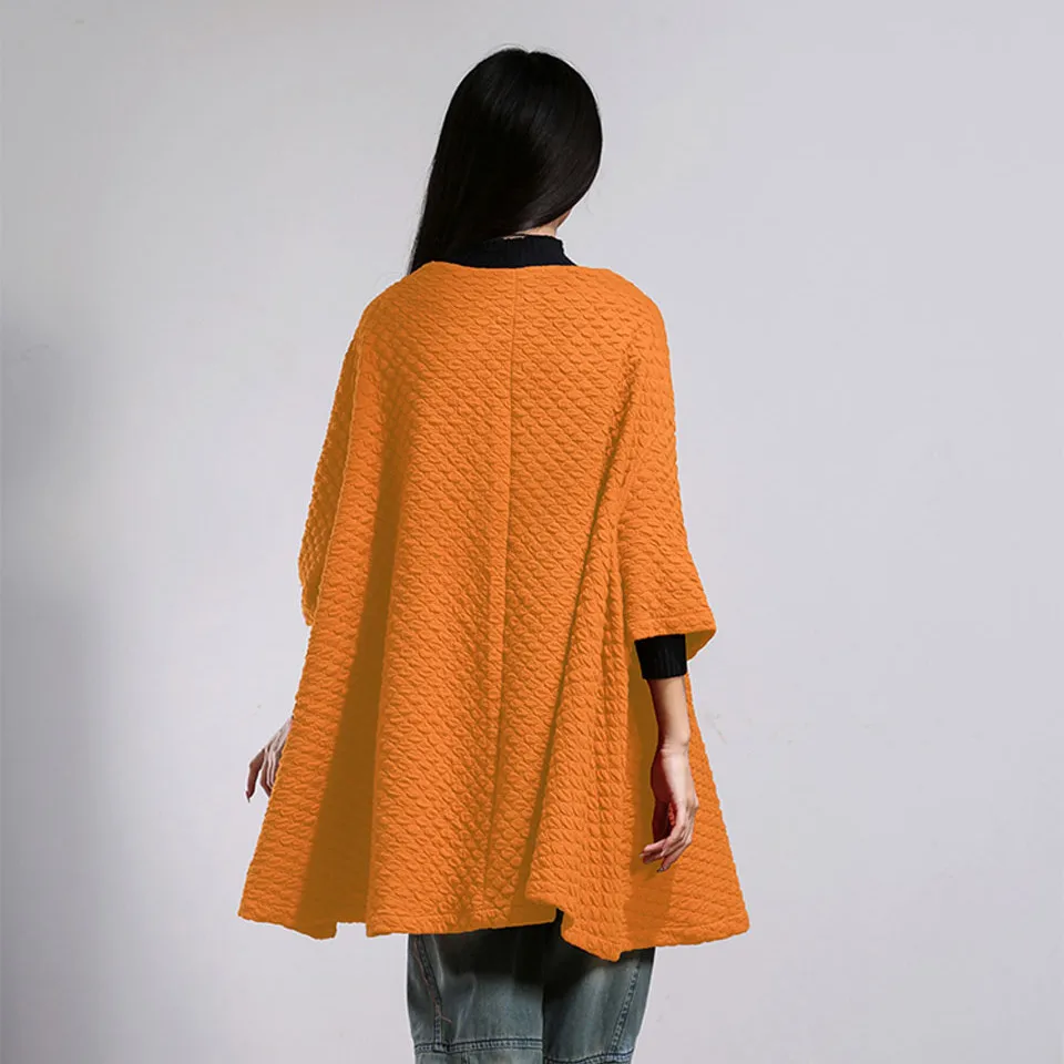 Women Autumn Casual Loose Coat 2020 New Batwing Sleeve Single Button A-line Big Hem Solid Color Cotton Outerwear Plus Size OK299
Women Autumn Casual Loose Coat 2020 New Batwing Sleeve Single Button A-line Big Hem Solid Color Cotton Outerwear Plus Size OK299