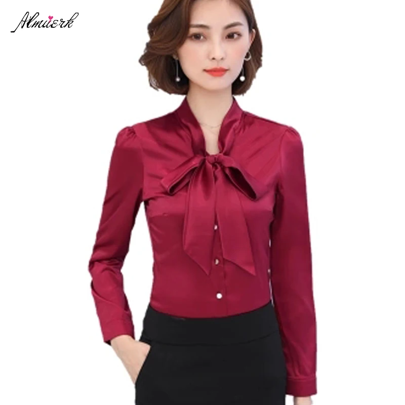 Women spring autumn shirts 2018 Female large size Occupation Slim Plus cashmere Bowknot Solid color Short paragraph shirts p106
Women spring autumn shirts 2018 Female large size Occupation Slim Plus cashmere Bowknot Solid color Short paragraph shirts p106