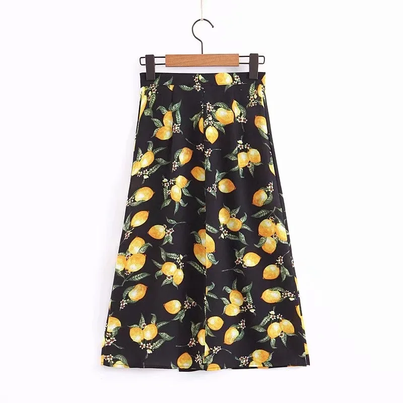 Faldas Mujer Moda 2019 Printed Split Single-breasted A-line Skirt Female European and American Style Seaside Holiday Beach Skirt
Faldas Mujer Moda 2019 Printed Split Single-breasted A-line Skirt Female European and American Style Seaside Holiday Beach Skirt