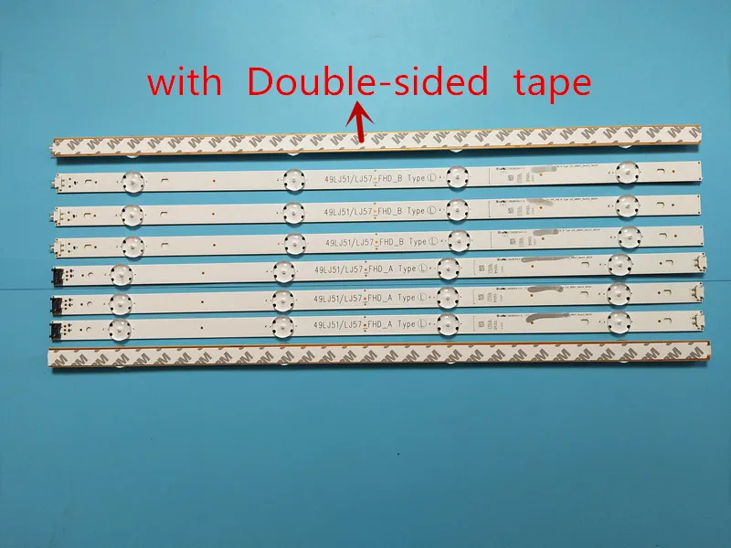 New 5set=40pcs LED strip for LG 49LH590V HC490DUN 49LH5700 49LJ51/LJ57_FHD_A B Type LG innotek 17Y 49_FHD A B EAU63673013
New 5set=40pcs LED strip for LG 49LH590V HC490DUN 49LH5700 49LJ51/LJ57_FHD_A B Type LG innotek 17Y 49_FHD A B EAU63673013