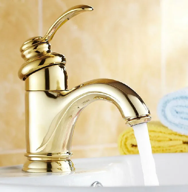 Polished Gold Color Brass Single Handle Bathroom Vessel Sink Basin Faucet Mixer Taps anf230
Polished Gold Color Brass Single Handle Bathroom Vessel Sink Basin Faucet Mixer Taps anf230