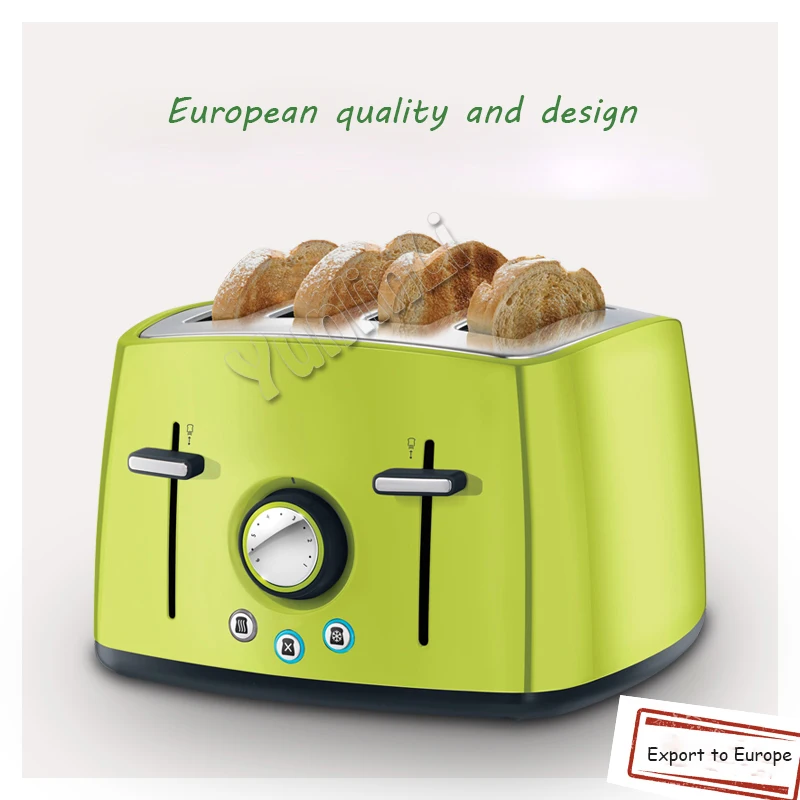 Автоматический тостер 1600 Вт 4 ломтика для хлеба с механическим таймером машина