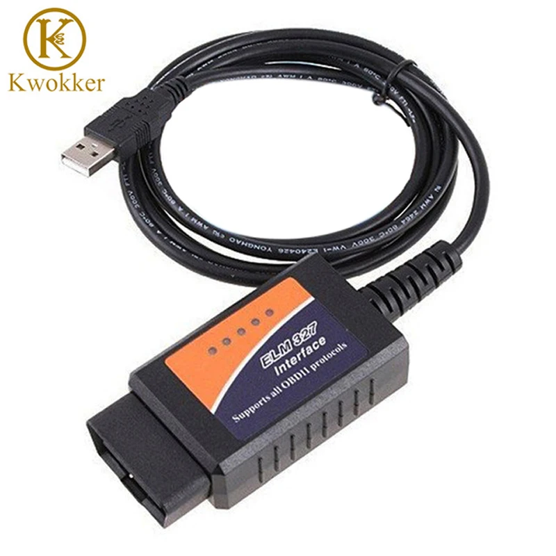 KWOKKER ELM327 USB ELM 327 V1.5 OBD 2 ELM327 USB Interface CAN-BUS Scanner Diagnostic Tool Cable Code Support OBD-II Protocols
KWOKKER ELM327 USB ELM 327 V1.5 OBD 2 ELM327 USB Interface CAN-BUS Scanner Diagnostic Tool Cable Code Support OBD-II Protocols