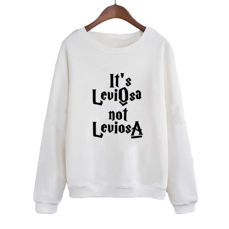 Pullover It's Leviosa Not Leviosa Wizard HarryPotter Top Sweatshirt Humor Fan Magic Women's Jumper Crewneck Hoodies
Pullover It's Leviosa Not Leviosa Wizard HarryPotter Top Sweatshirt Humor Fan Magic Women's Jumper Crewneck Hoodies