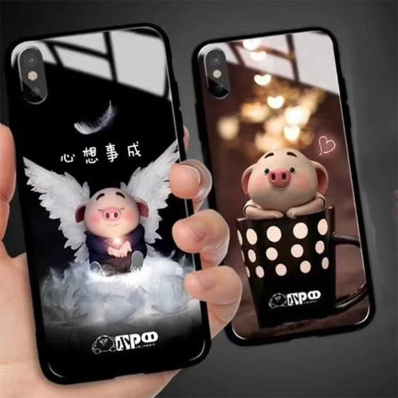 Корпус из закаленного стекла для vivoX9/9 s/20/21/23/Y85 мультфильм Мода X9/20 плюс Чехол Для