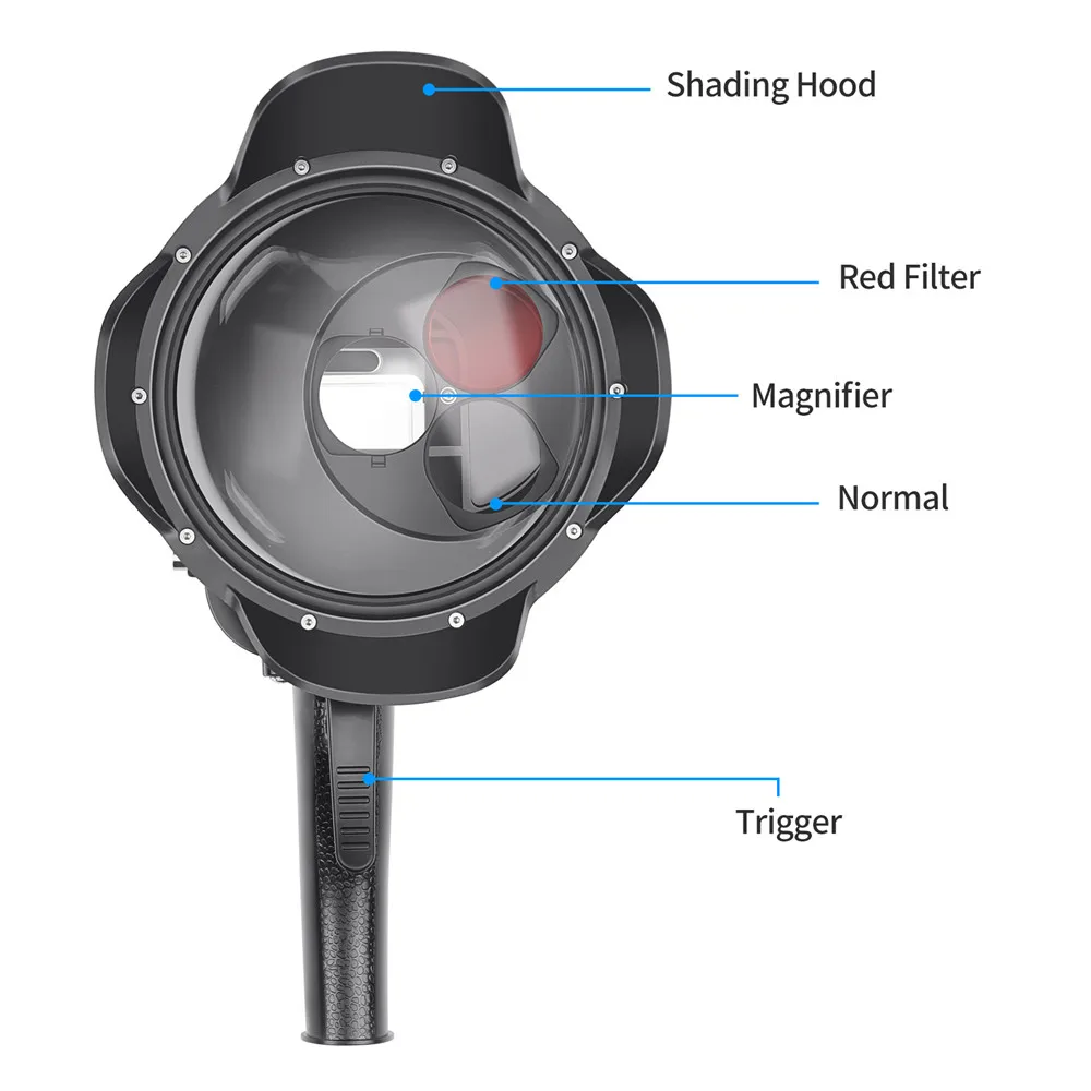 Diving Dome Port Waterproof Housing Floating Trigger Lens Cover Snorkeling Diving For GoPro Hero 7/6/5 Accessories
Diving Dome Port Waterproof Housing Floating Trigger Lens Cover Snorkeling Diving For GoPro Hero 7/6/5 Accessories