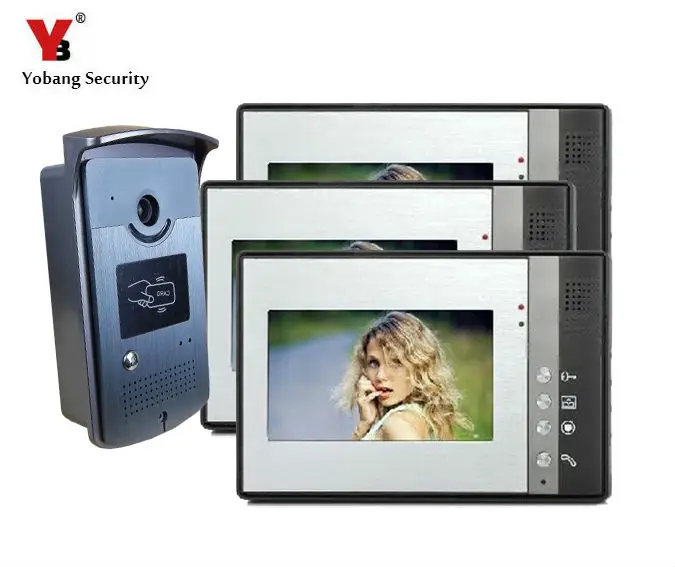 Видеодомофон Yobang с цветным экраном цифровой дверной телефон умный глазок камера