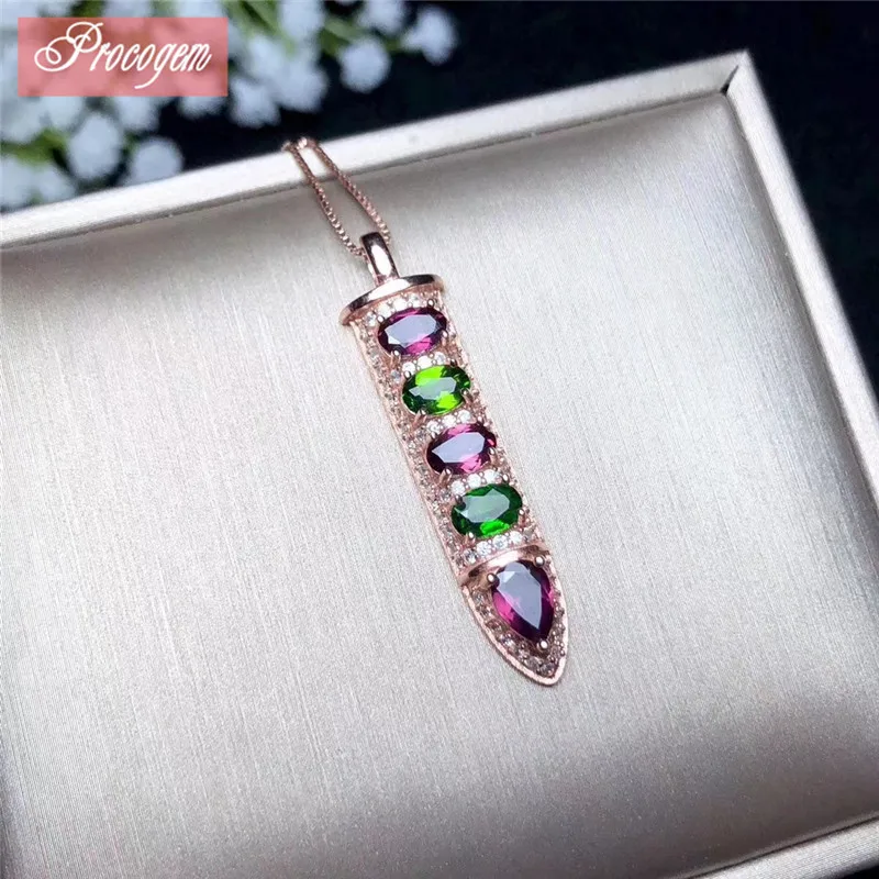 Natural Pyrope Garnet Diopside multicolor Bullet pendants for Women men Genuine Gemstone S925 silver with 18K fine Jewelry #126
Natural Pyrope Garnet Diopside multicolor Bullet pendants for Women men Genuine Gemstone S925 silver with 18K fine Jewelry #126