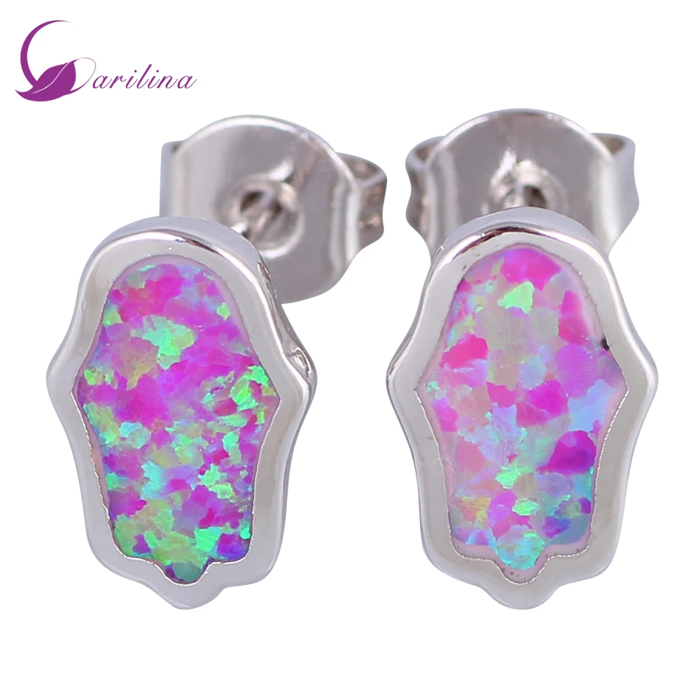 Party Jewelry Silver Color Jewelry Pink Opal Stud Earrings Womens Fashion Jewelry Garilina E385
Party Jewelry Silver Color Jewelry Pink Opal Stud Earrings Womens Fashion Jewelry Garilina E385