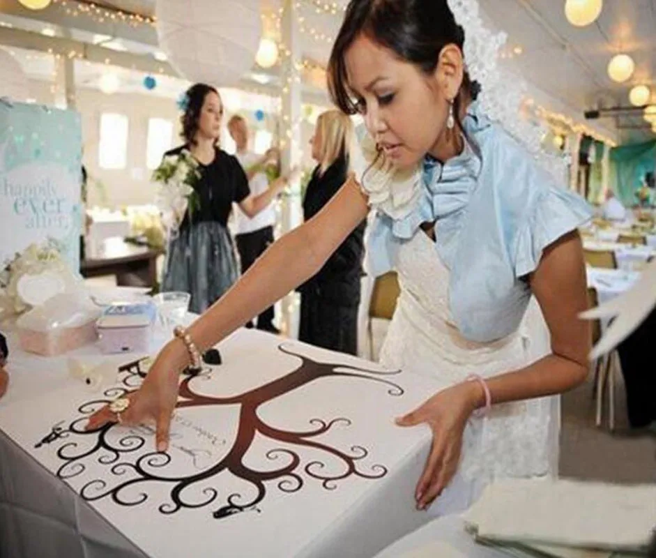 New 1pcs 30x40CM Fingerprint Tree Wedding Guest Book Wedding Gifts Canvas Painting
New 1pcs 30x40CM Fingerprint Tree Wedding Guest Book Wedding Gifts Canvas Painting