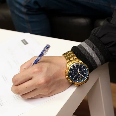 MEGIR кварцевые мужские часы с хронографом Лидирующий бренд военные Роскошные