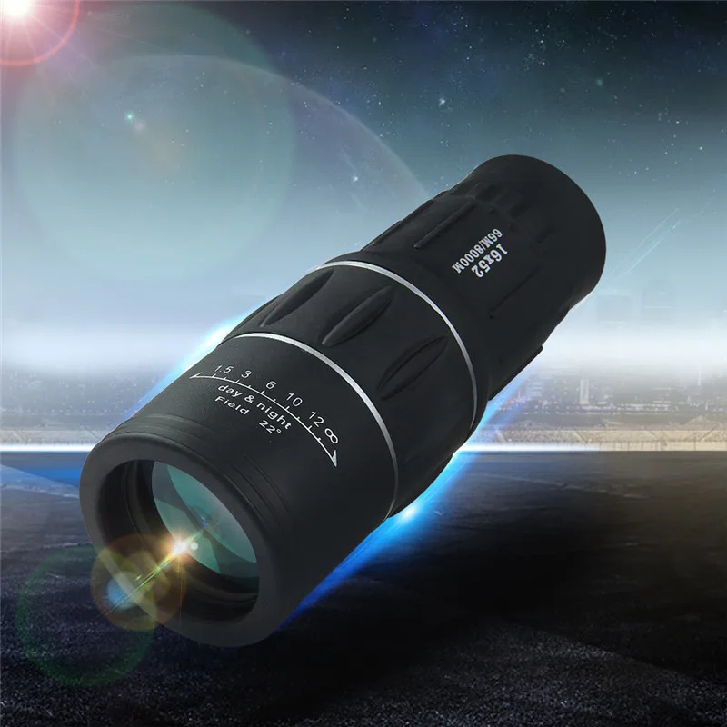 

Spotting Scope 16x52 Dual Focus Zoom Optic Lens Day Night Vision Armoring Travel Monocular Telescope Tourism Scope Binoculars