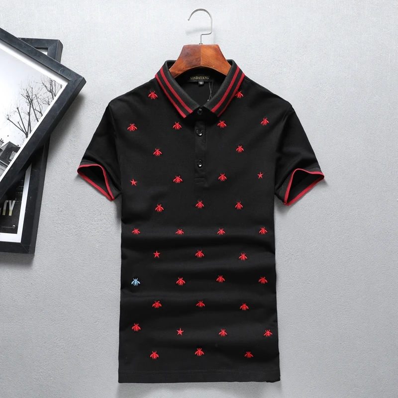 High New Striped 2019 Men collar Embroidered Spider Bee Fashion Polo Shirts Shirt Hip Hop Skateboard Cotton Polos Top Tee #K01
High New Striped 2019 Men collar Embroidered Spider Bee Fashion Polo Shirts Shirt Hip Hop Skateboard Cotton Polos Top Tee #K01