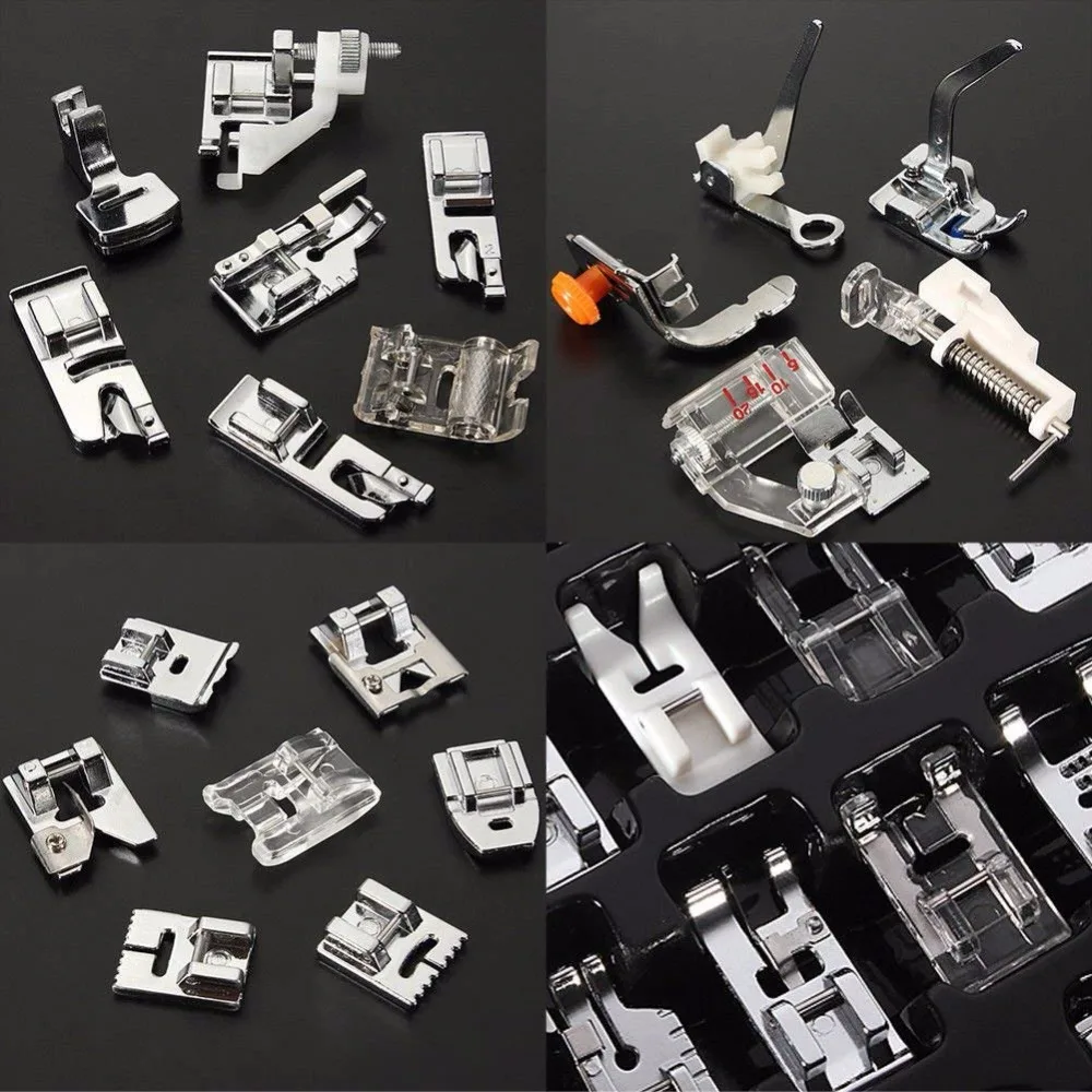 Household Sewing Machine Presser Foot Set Brother / Babylock / Janome / Elna White Low Handle Sewing Foot Tool Accessor 62Pcs
Household Sewing Machine Presser Foot Set Brother / Babylock / Janome / Elna White Low Handle Sewing Foot Tool Accessor 62Pcs