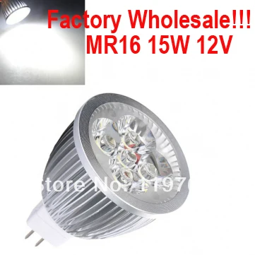 20pcs/lot MR16 15W High Power LED Lamp,warm white/ cool white dimmable led spot lighting FREE SHIPPING
20pcs/lot MR16 15W High Power LED Lamp,warm white/ cool white dimmable led spot lighting FREE SHIPPING