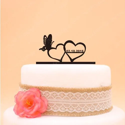1pcs Personalized Wedding Cake Topper,Double Heart Butterfly Design Cake Stand,Custom Surname Wedding Cake Topper for Couple
1pcs Personalized Wedding Cake Topper,Double Heart Butterfly Design Cake Stand,Custom Surname Wedding Cake Topper for Couple