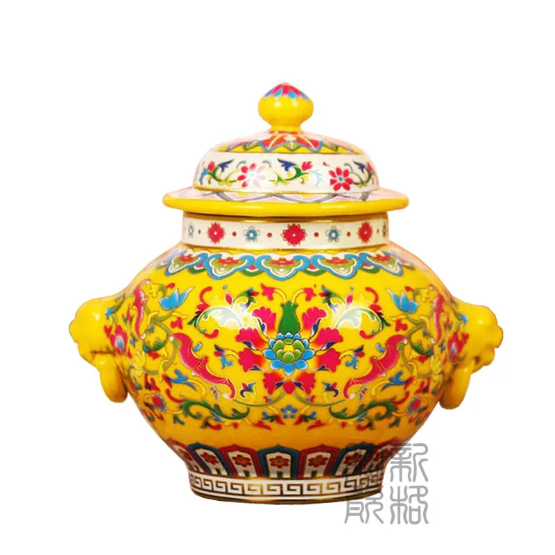 Special offer of Jingdezhen ceramics enamel vase Alocasia general decoration design Home Furnishing tank storage tank
Special offer of Jingdezhen ceramics enamel vase Alocasia general decoration design Home Furnishing tank storage tank