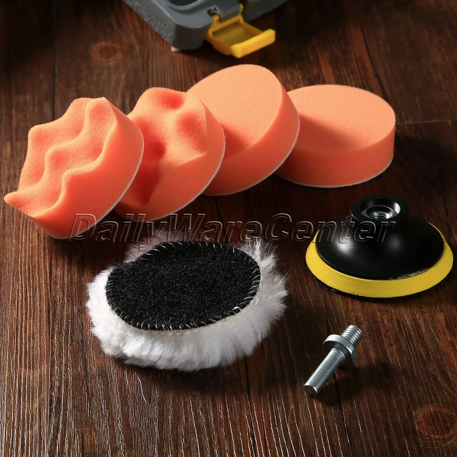 7Pcs/set 3 Inch Buffing Pad Auto Car Polishing Sponge Wheel Kit W/ M10 Drill Adapter for Car Wash Cleaning Detailing Polish Kit
7Pcs/set 3 Inch Buffing Pad Auto Car Polishing Sponge Wheel Kit W/ M10 Drill Adapter for Car Wash Cleaning Detailing Polish Kit